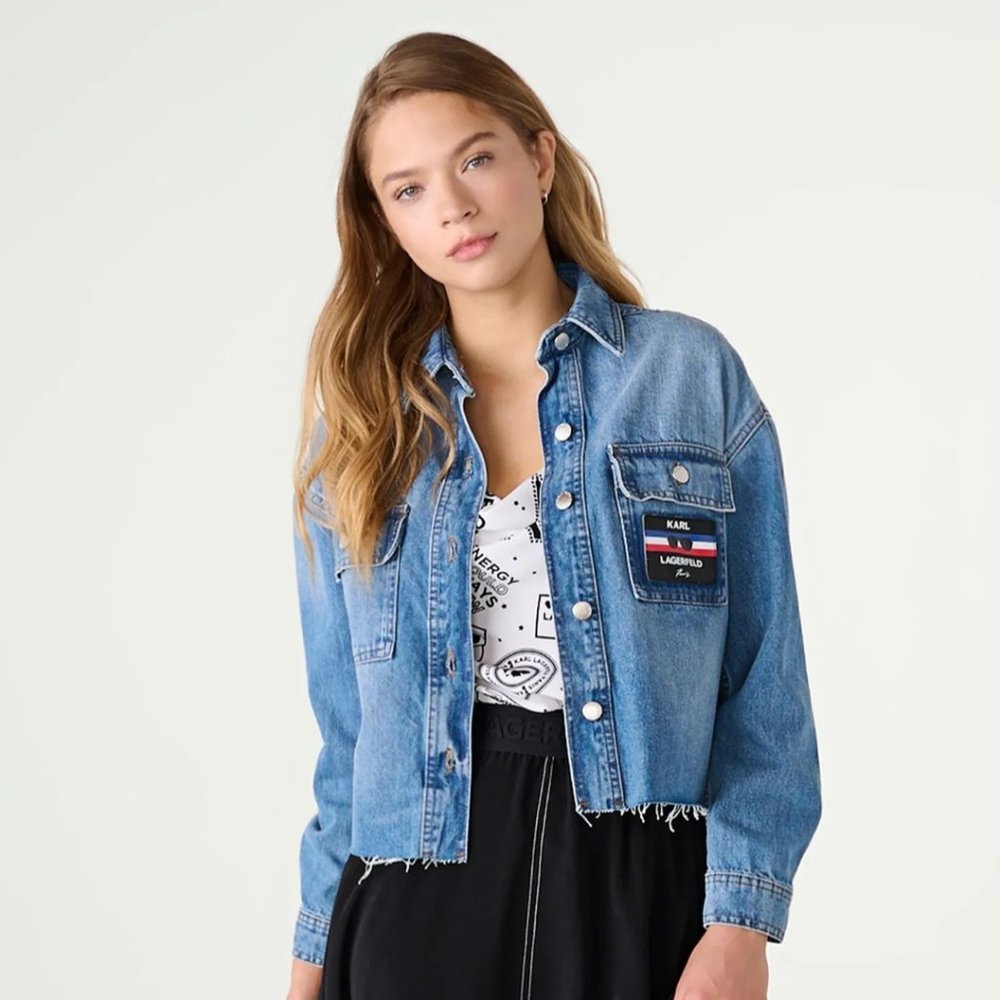 Karl Lagerfeld Denim Boxy Shirt